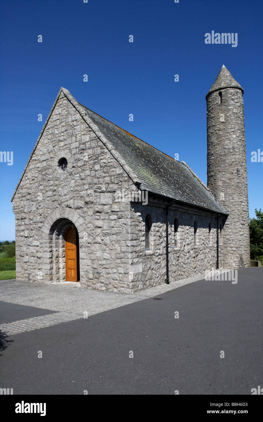 saul church in downpatrick built in 1932 to commemorate the site of saint patricks first church in ireland county down Stock Photo