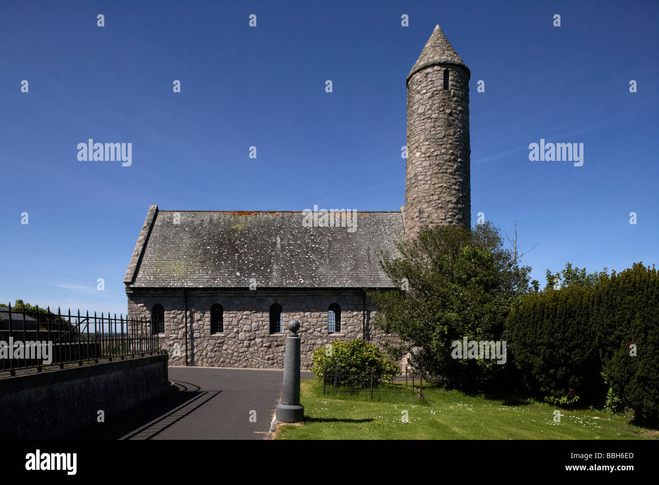 saul church in downpatrick built in 1932 to commemorate the site of saint patricks first church in ireland county down Stock Photo