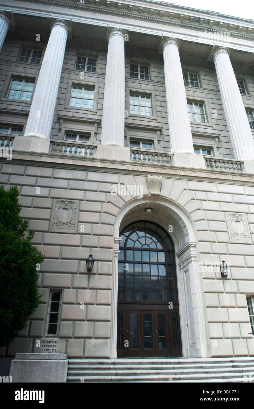 The Internal Revenue Service building IRS Constitution Avenue Washington DC Stock Photo