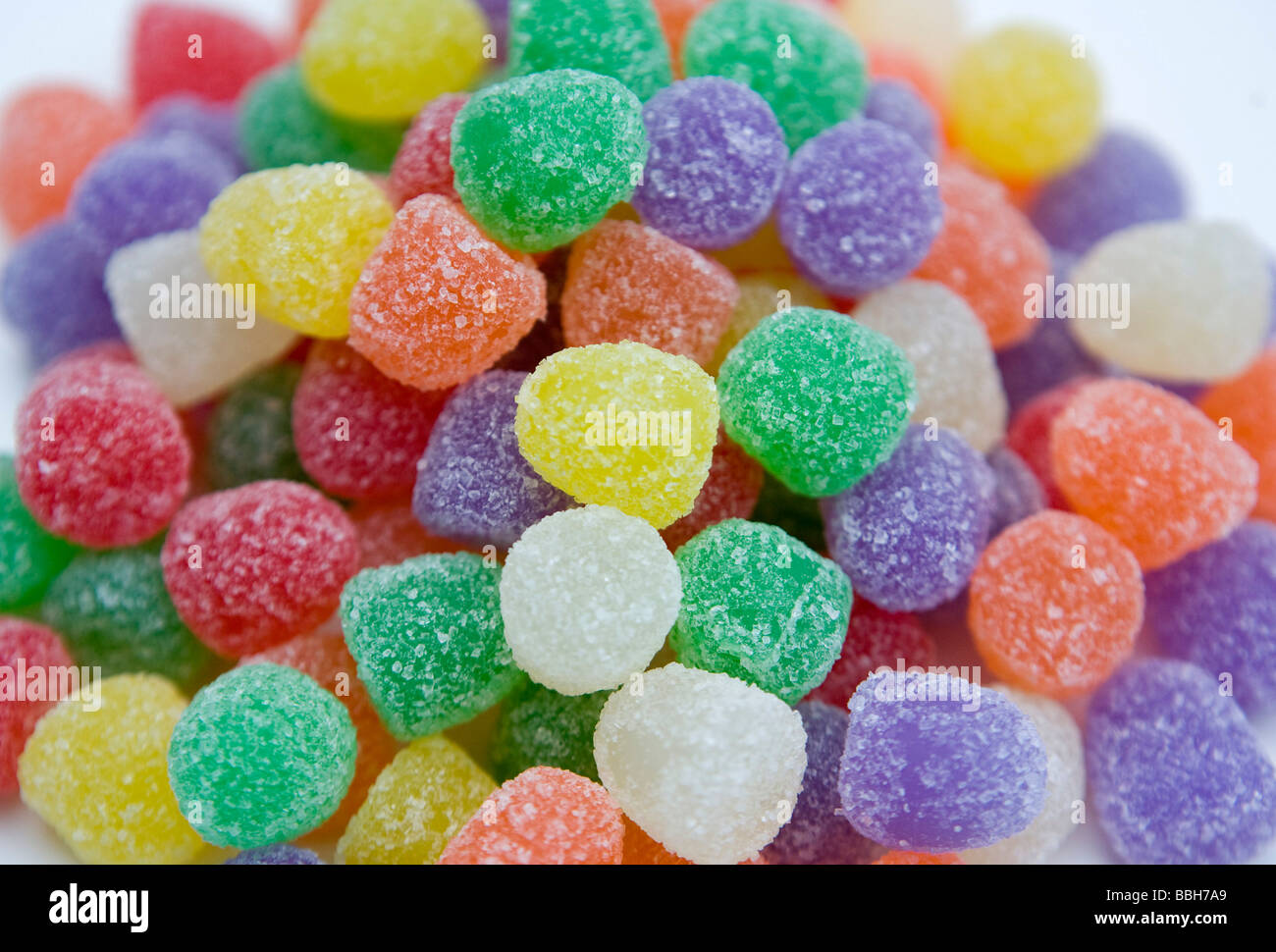 Gum Drops Candy sales in the US have remained strong despite an across the board increase in the price of candy and the current Stock Photo