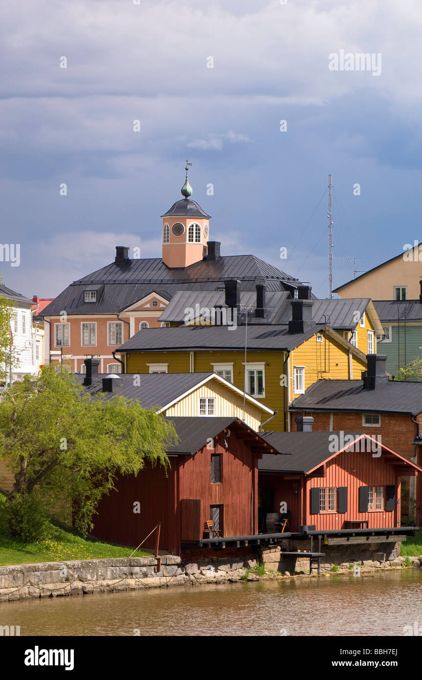 Historic Old Town in Porvoo Finland Stock Photo