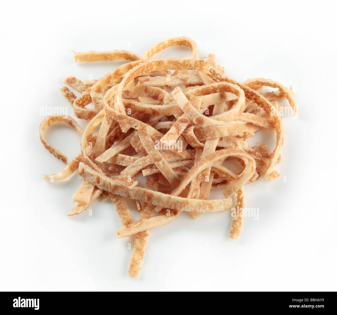 Celestine noodles - sliced pancakes Stock Photo