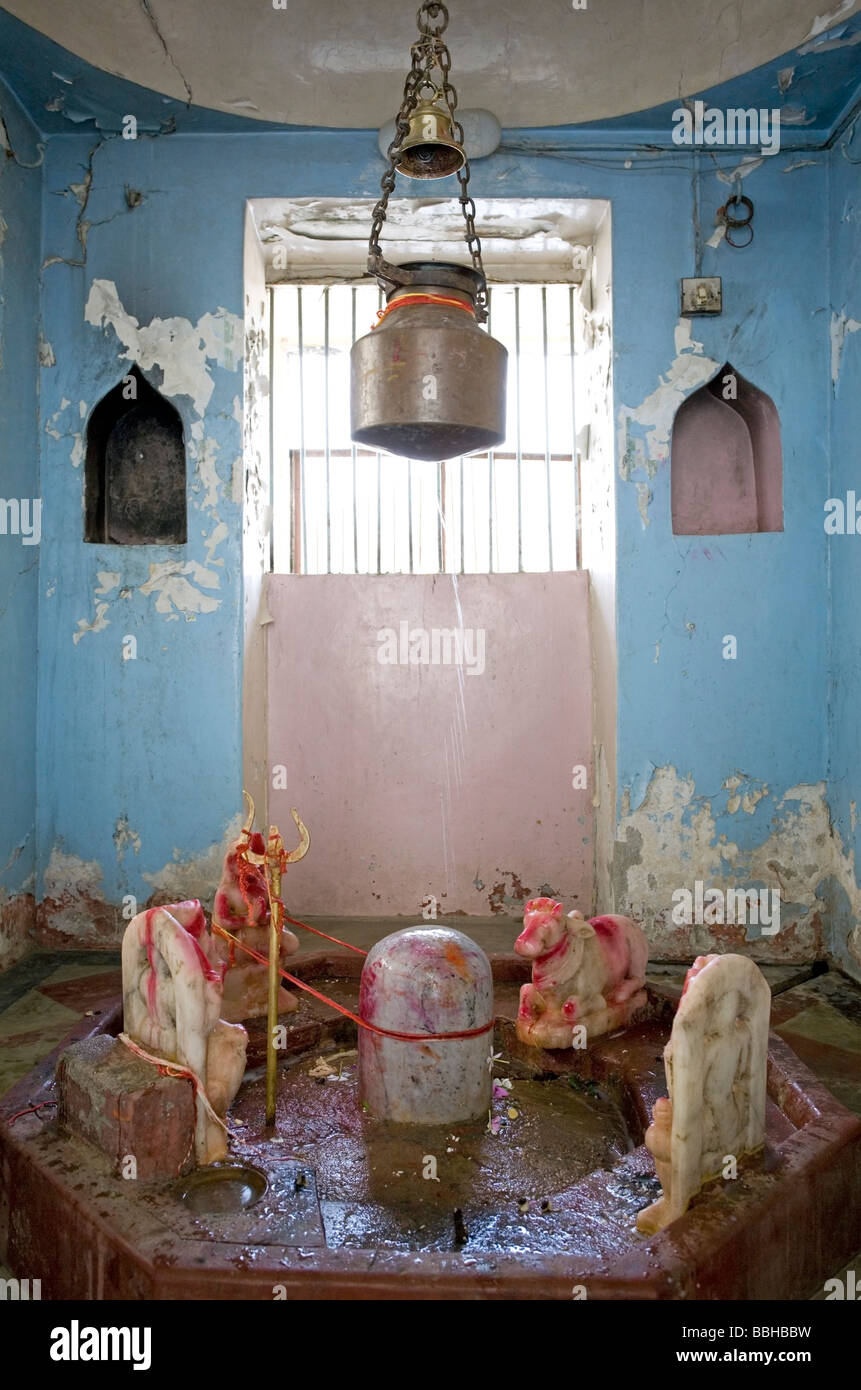 Shiva lingam shrine. Rishikesh. Uttarakhand. India Stock Photo