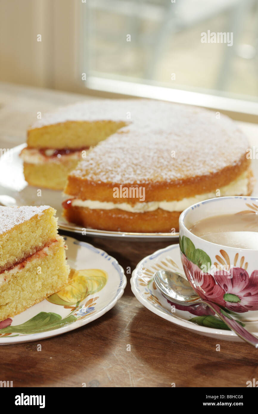 Traditional Classic British Afternoon Tea And Cakes Meal With No People ...