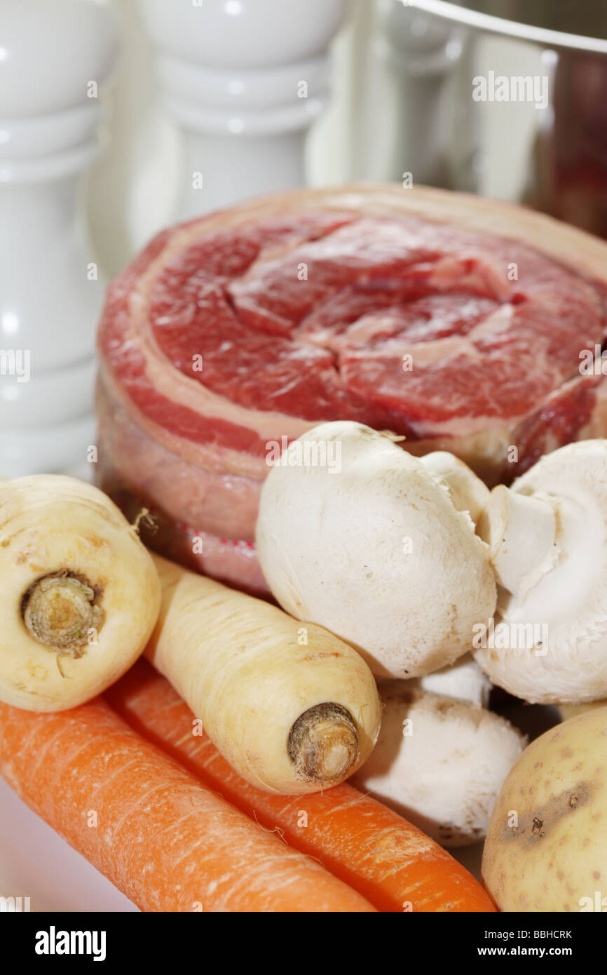 Pot Roast Beef Joint with Vegetables Stock Photo Alamy