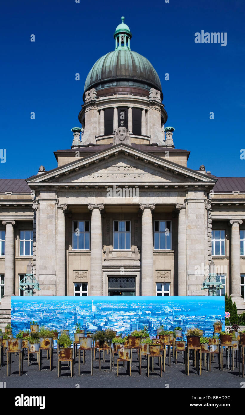 The Hanseatic Oberlandesgericht Higher Regional Court Hamburg, Sievekingplatz, Germany, Europe Stock Photo