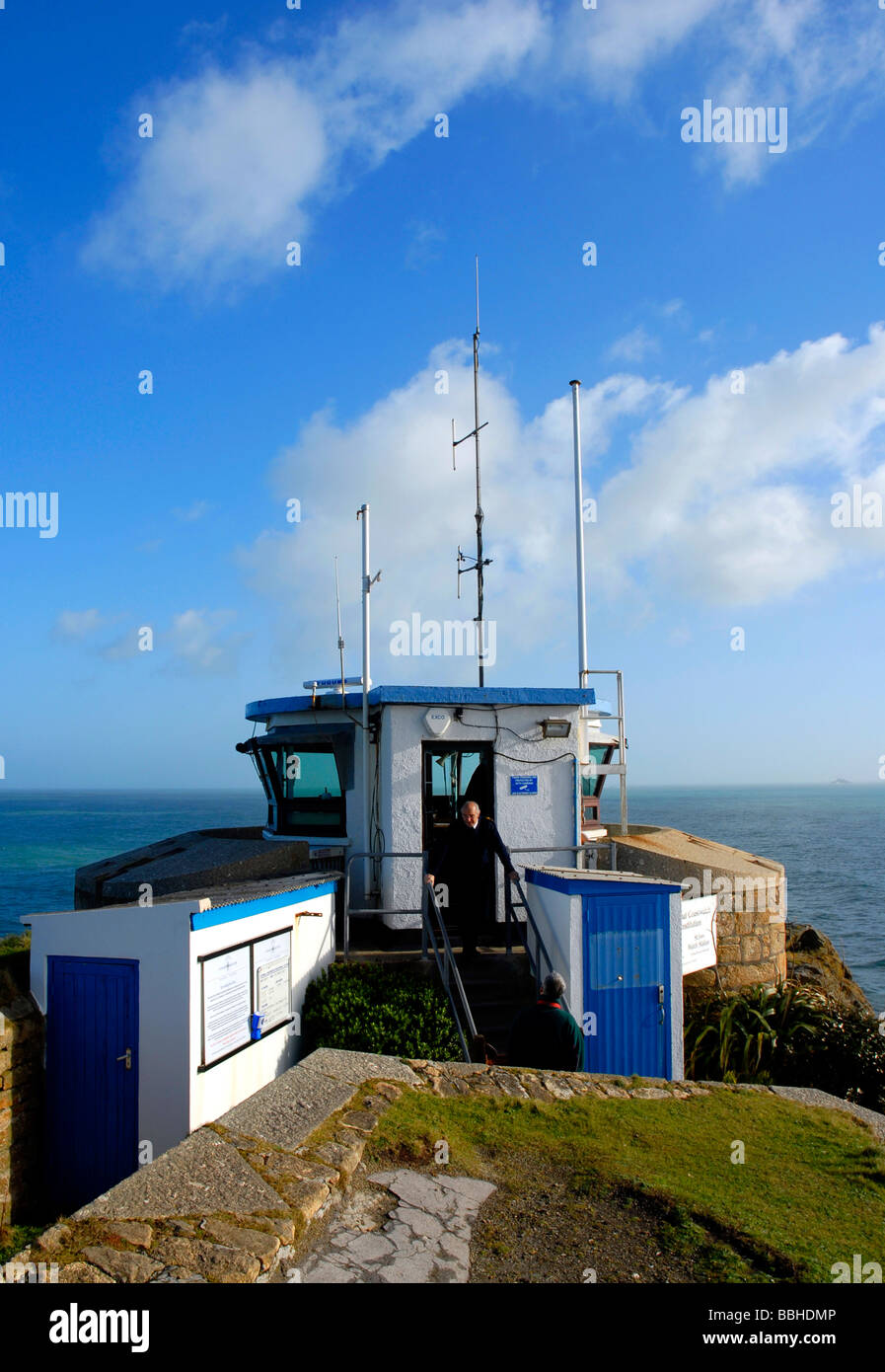National Coastwatch Institution station, St Ives, Cornwall, Britain, UK Stock Photo