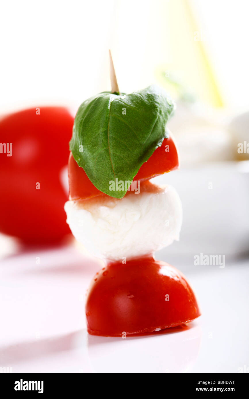 Tomato mozzarella skewer hires stock photography and images Alamy