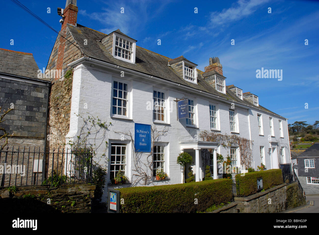 St Petroc's Hotel and Bistro, Padstow, Cornwall, Britain, UK Stock Photo