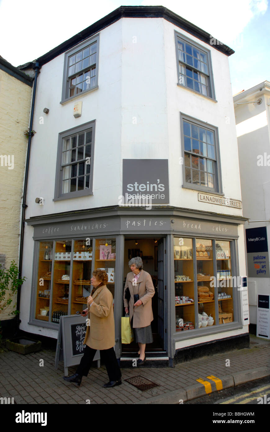 Rick Stein's Patisserie, Padstow, Cornwall, Britain Stock Photo