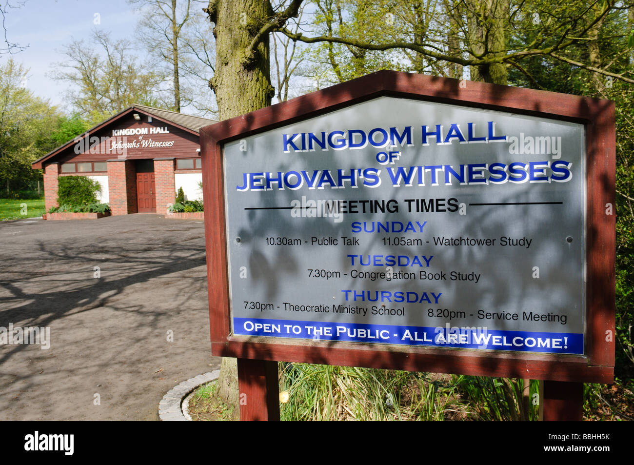 Kingdom Hall of Jehovah's Witnesses, Antrim Stock Photo