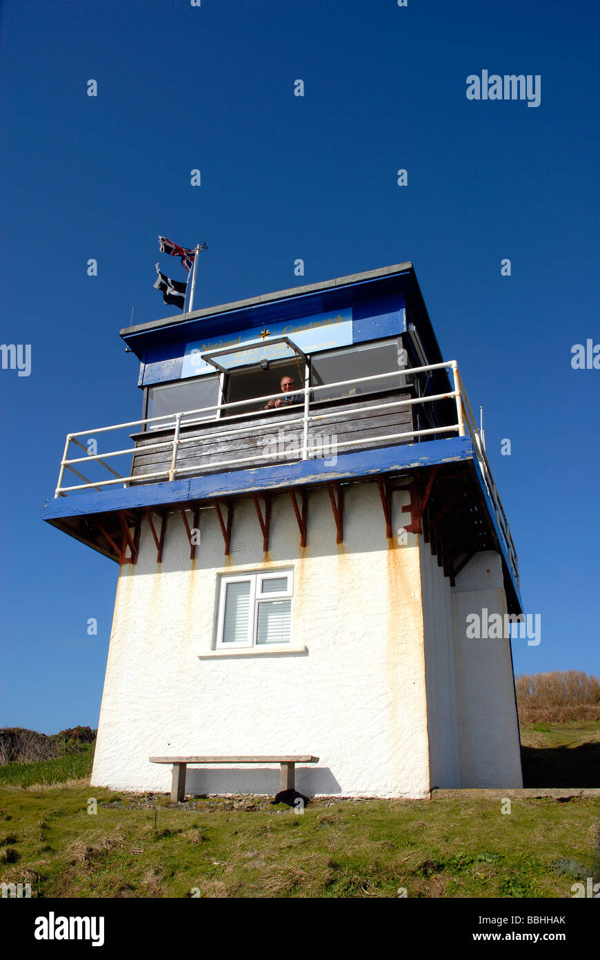 National Coastwatch Institution station at 'The Lizard' Cornwall, Britain, UK Stock Photo
