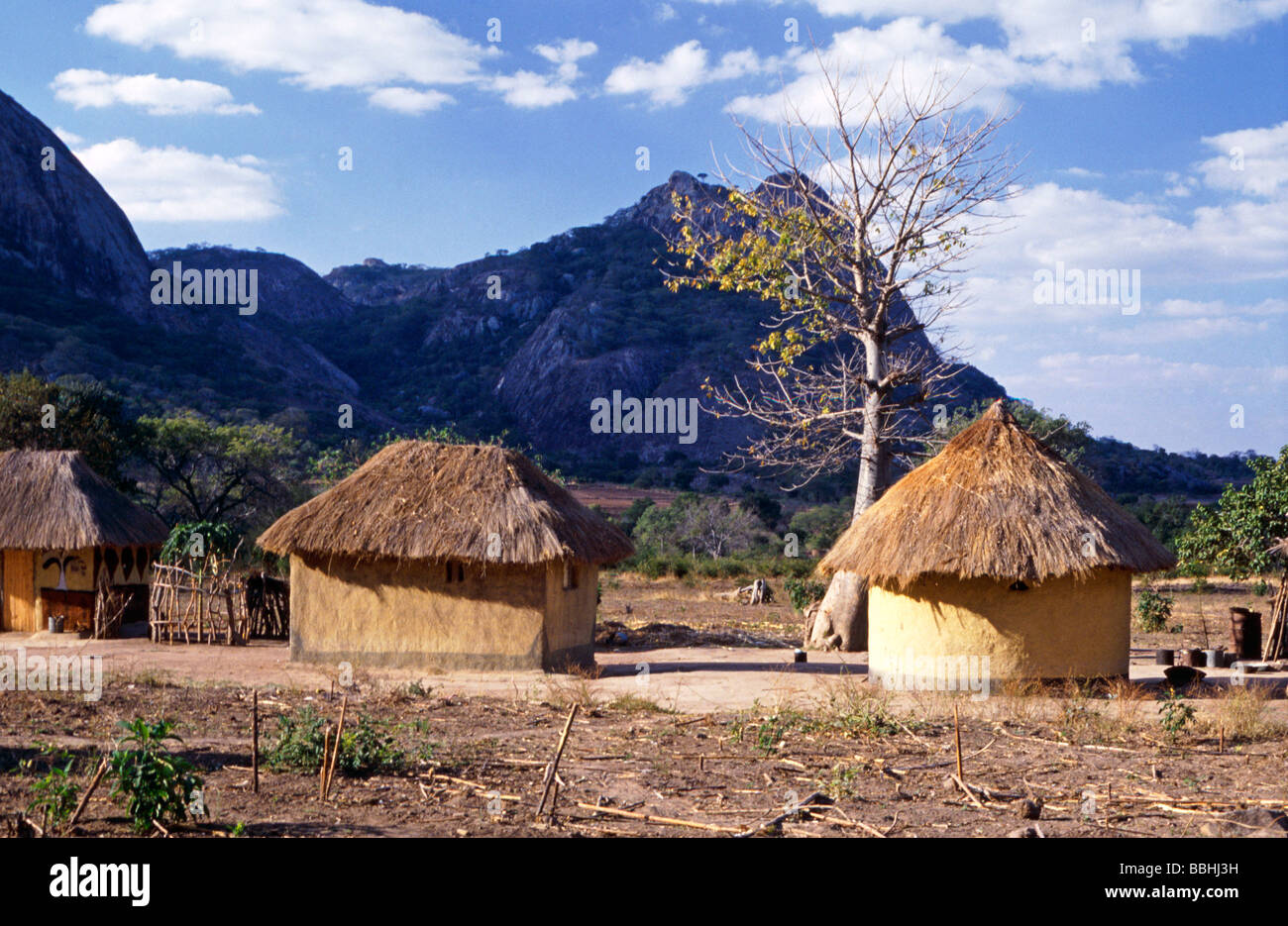 AFRICAN HUTS RUTENGA ZIMBABWE Stock Photo Alamy