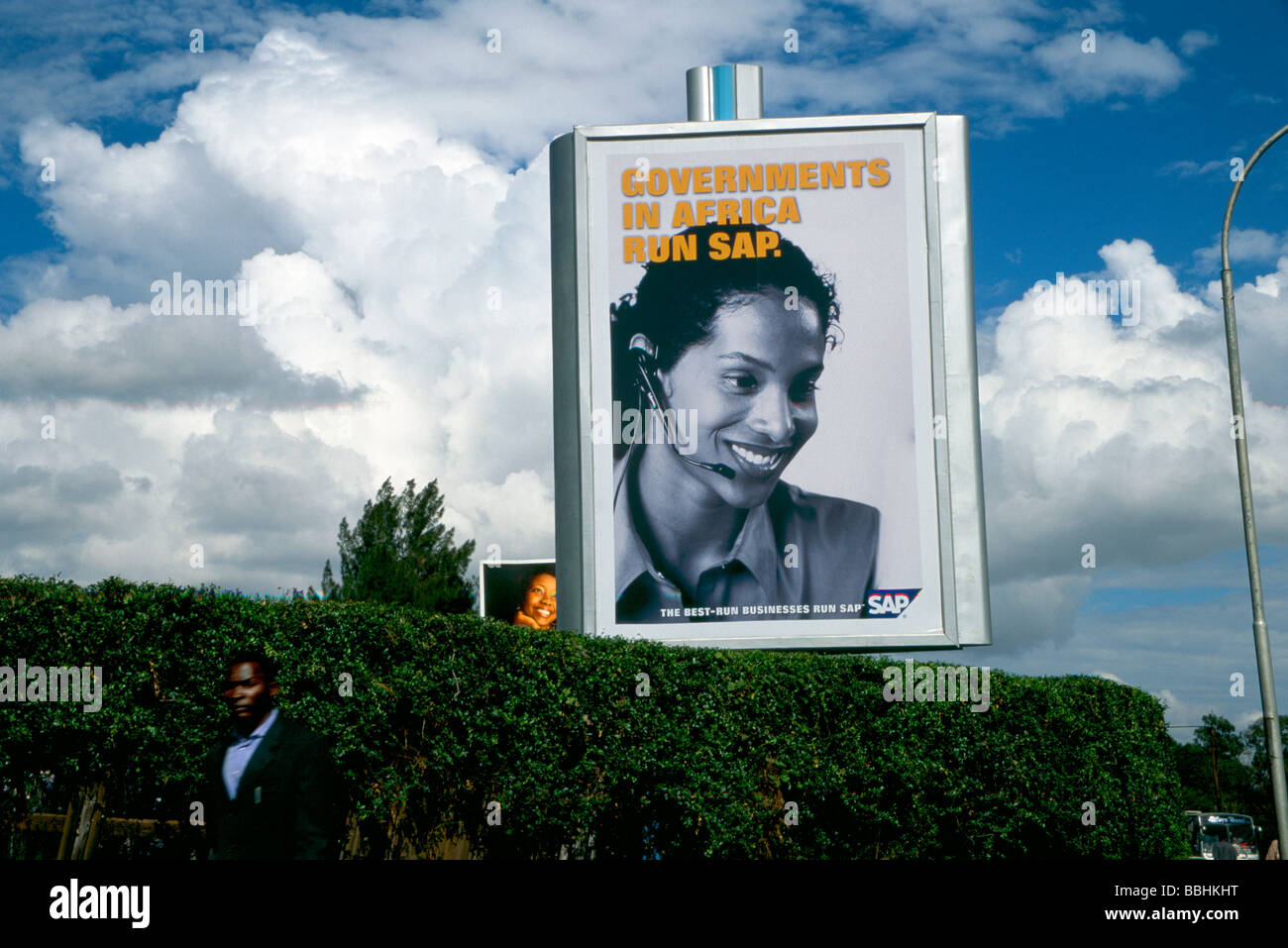 Billboard advertising in Nairobi Kenya Stock Photo Alamy