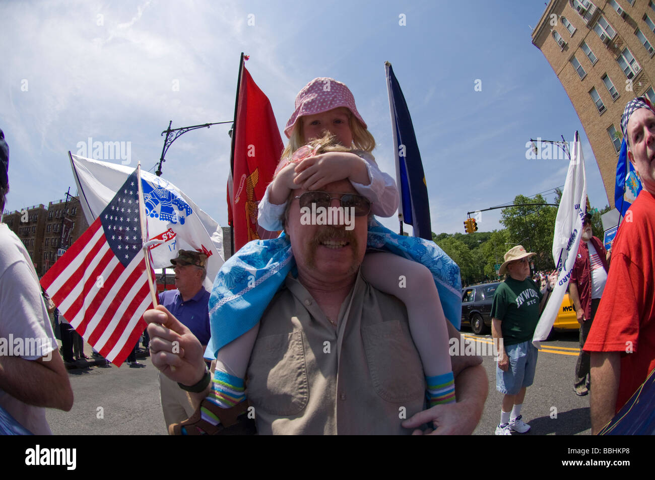 Memorial Day Parade in the neighborhood of Inwood in New York Stock Photo Alamy