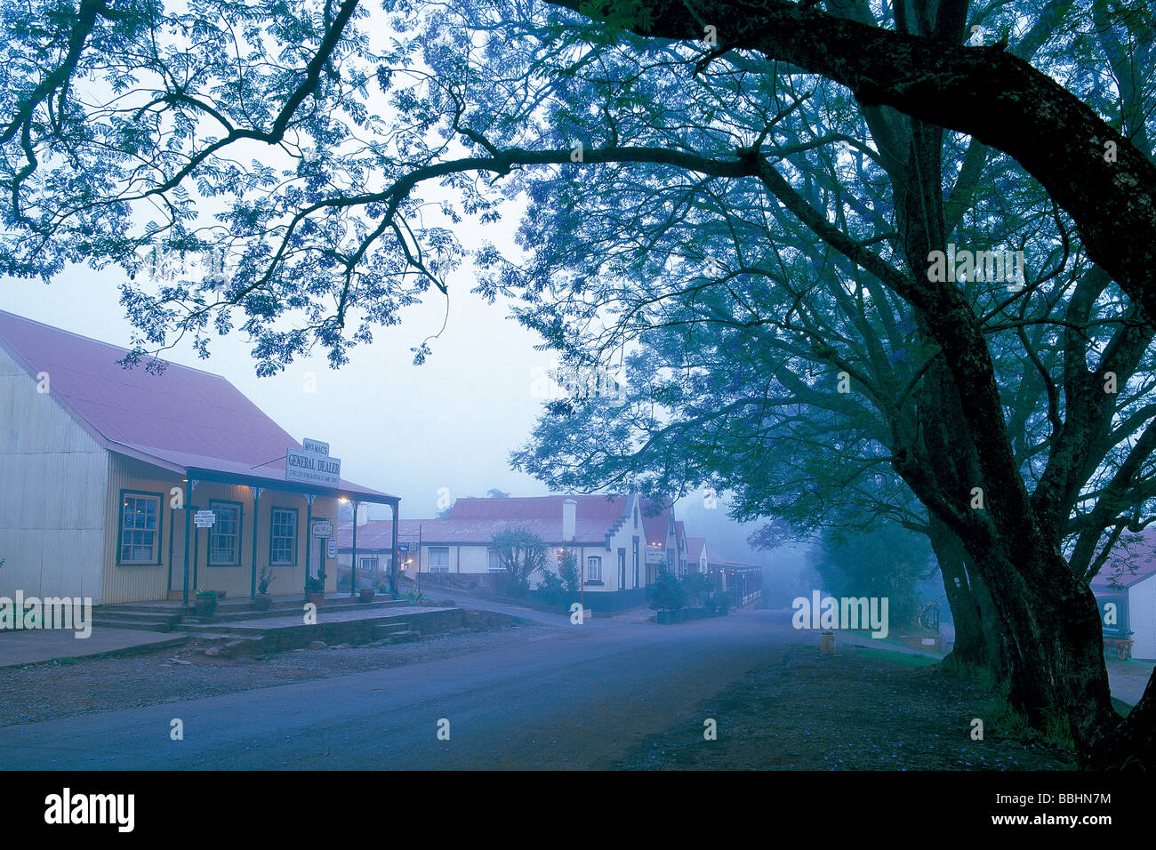 Corrugated Iron Cottages In The Old World Town Of Pilgrims Rest N