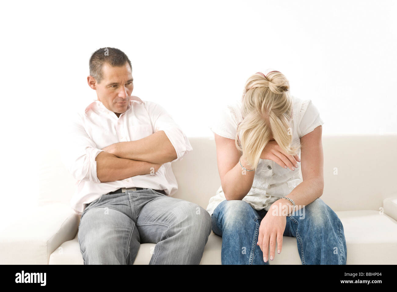 Couple arguing Stock Photo