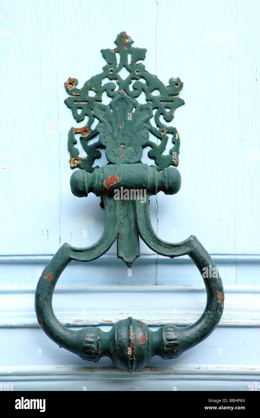 Door knocker  Montolieu Aude Languedoc-Roussillon France Stock Photo