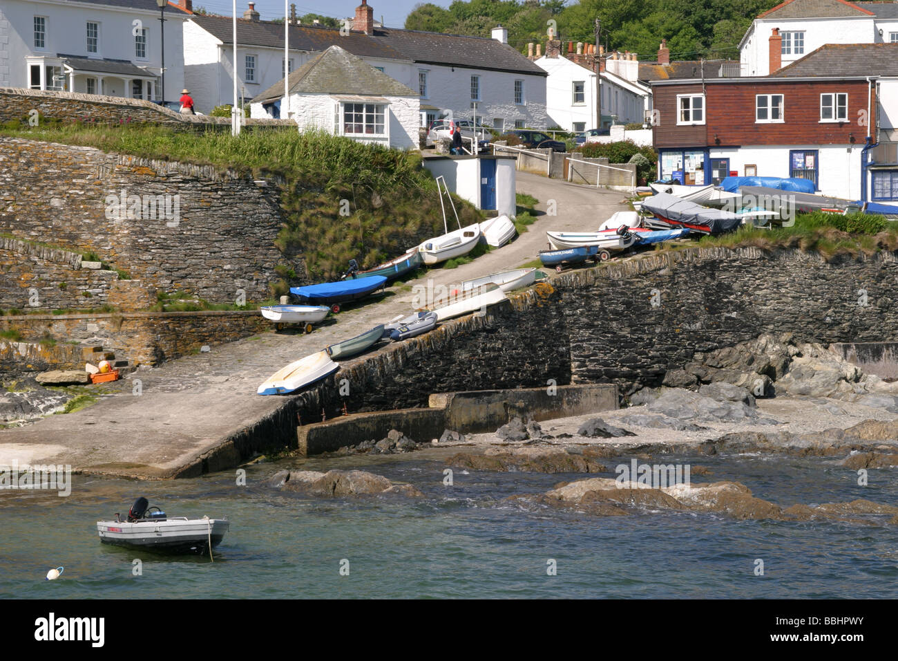Portscatho Cornwall UK Stock Photo Alamy