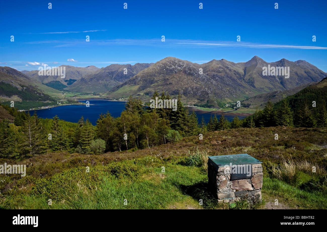 Five Sisters mountain range, Kintail, Northern Scotland, UK, Europe Stock Photo