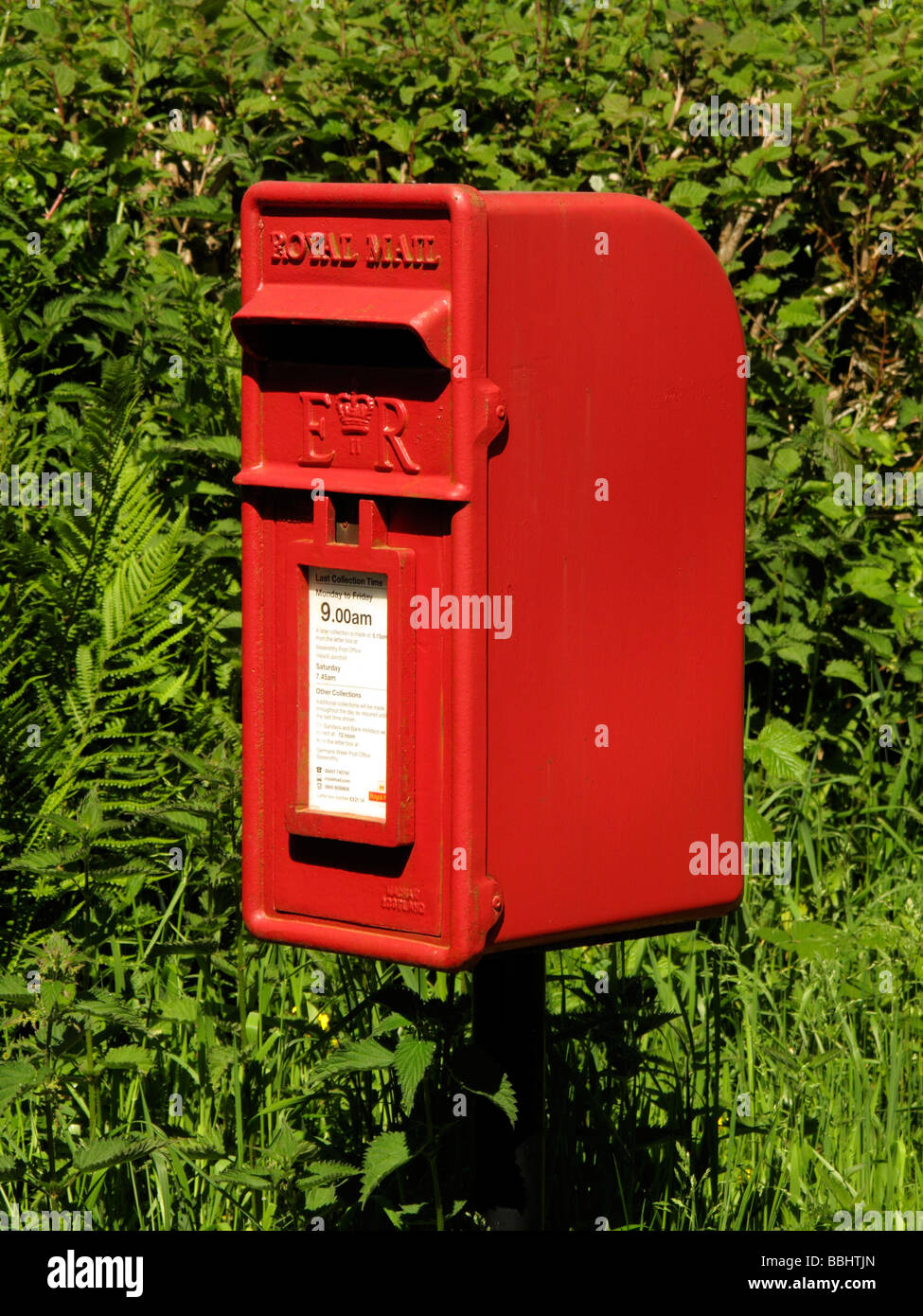 red post box Stock Photo