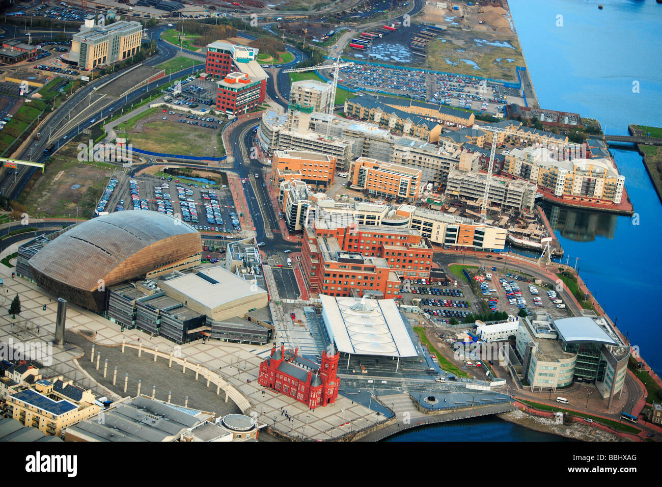 Cardiff Docks Aerial High Resolution Stock Photography and Images - Alamy