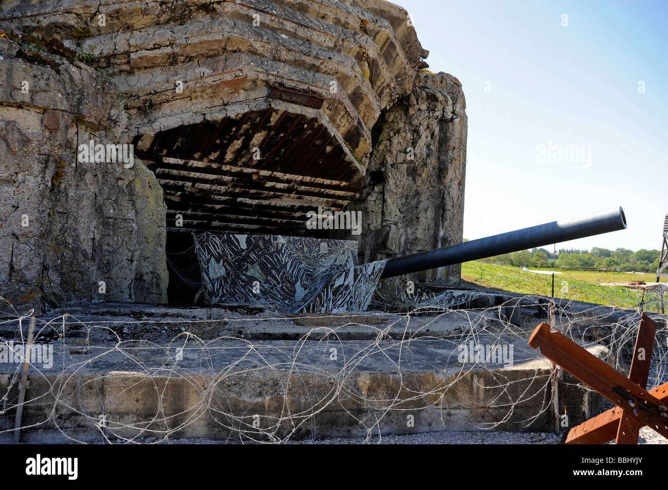 DDay German gun battery at Crisbecq Manche Normandy Normandie France