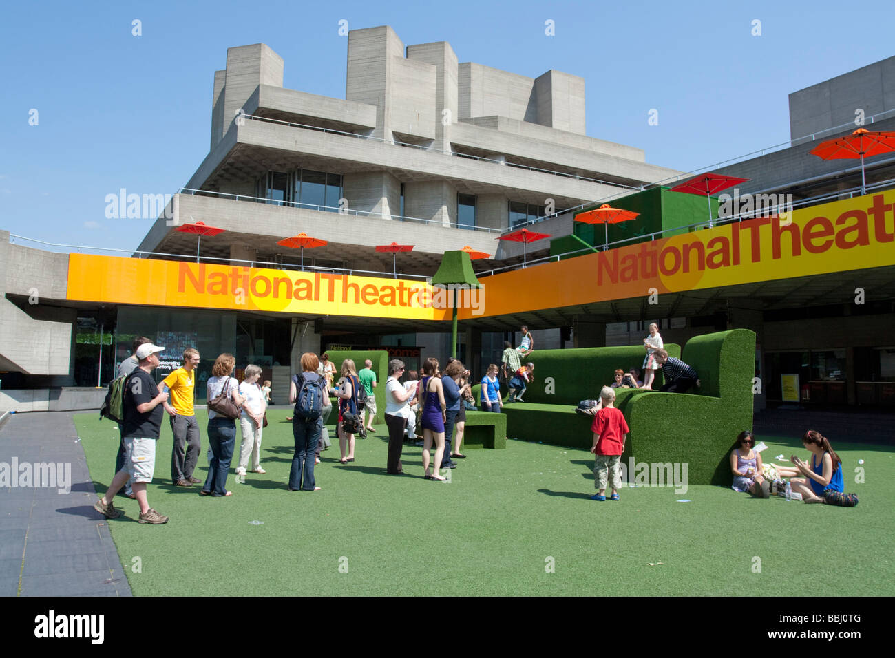 National Theatre - South Bank - London Stock Photo