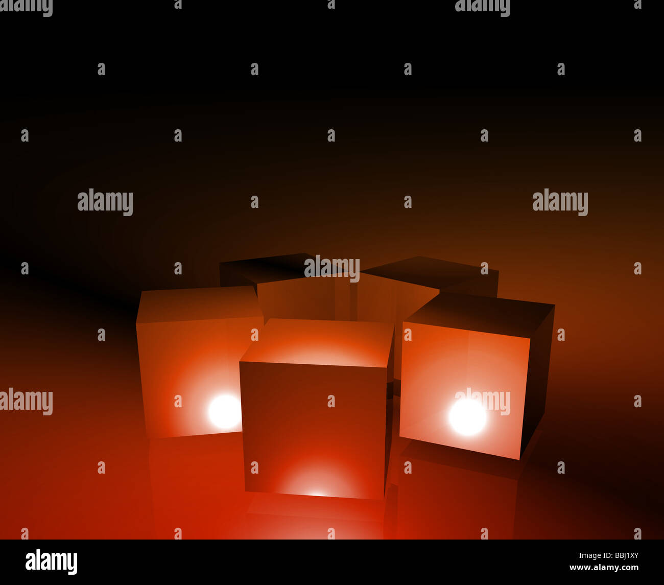 Abstract background illustration of cube geometric shapes Stock Photo ...