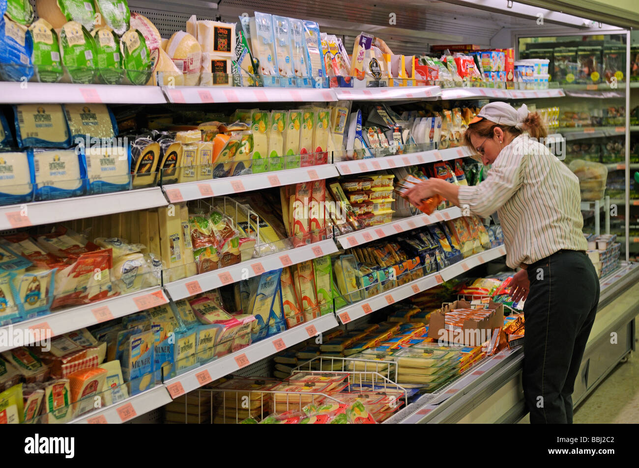 Stacking shelves supermarket hires stock photography and images Alamy
