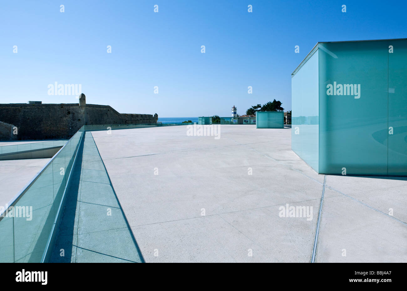 Cascais modern architecture near the fortress Stock Photo