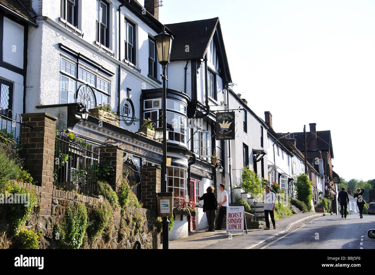 Period houses, High Street, Old Oxted Village, Oxted, Surrey, England