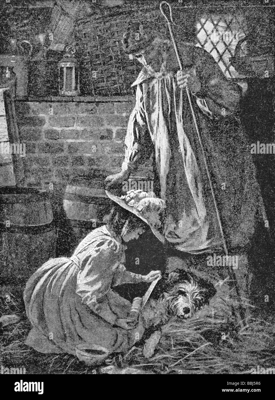 Florence Nightingale's "first case" Stock Photo