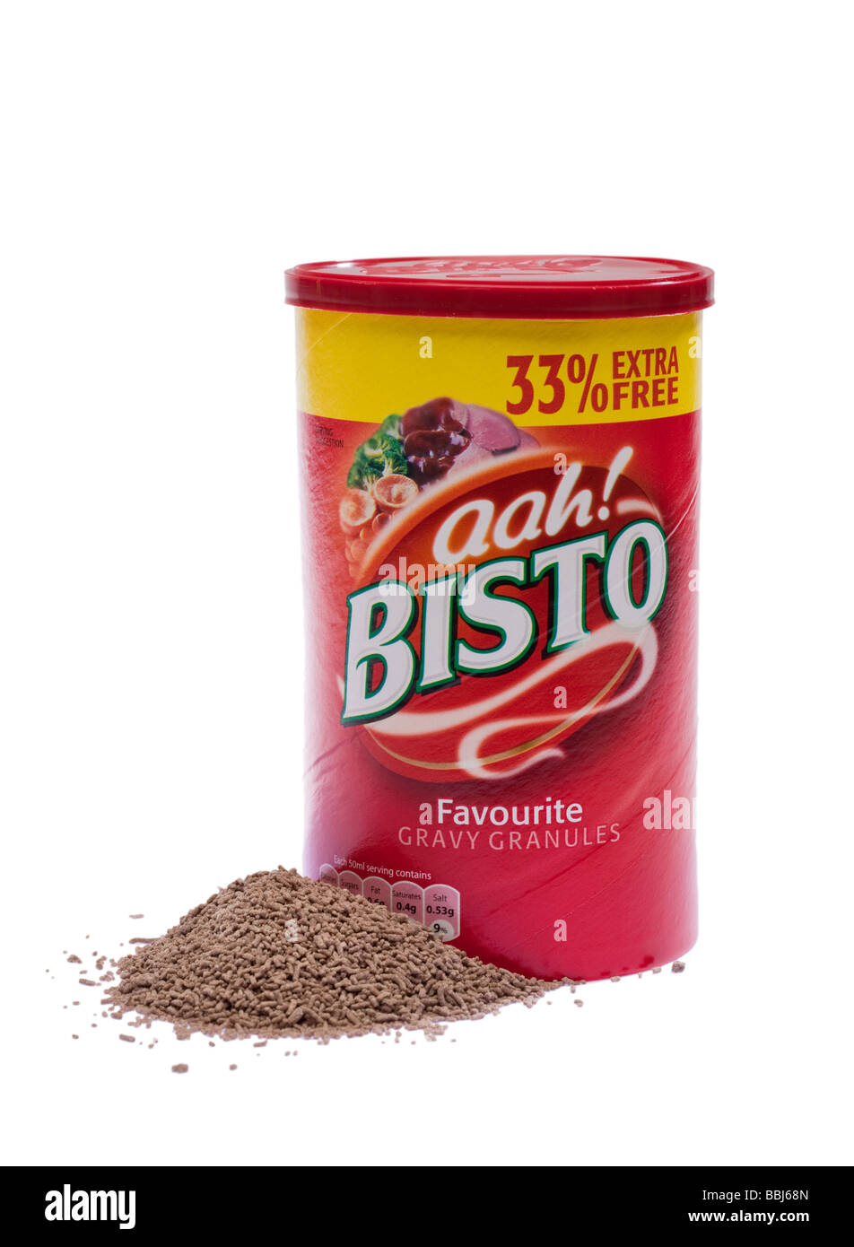 Bisto gravy and granules on white Stock Photo Alamy