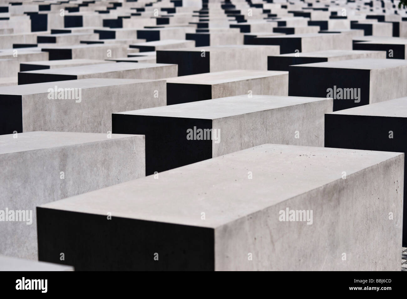 Stelenfeld commemorating the mass murder of the Jews in Europe, Berlin, Germany, Europe Stock Photo