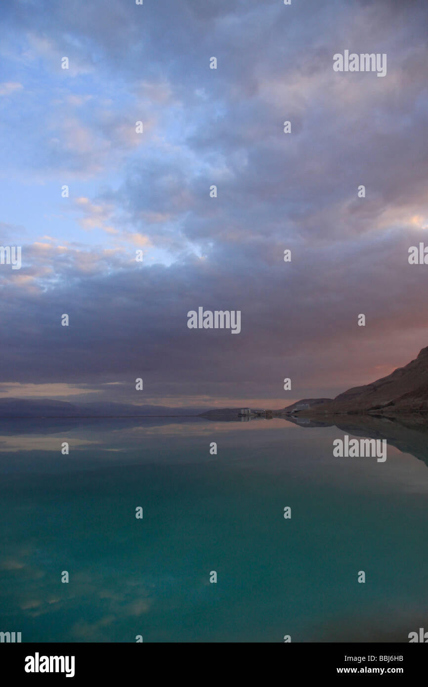 Twilight at the Dead Sea Stock Photo