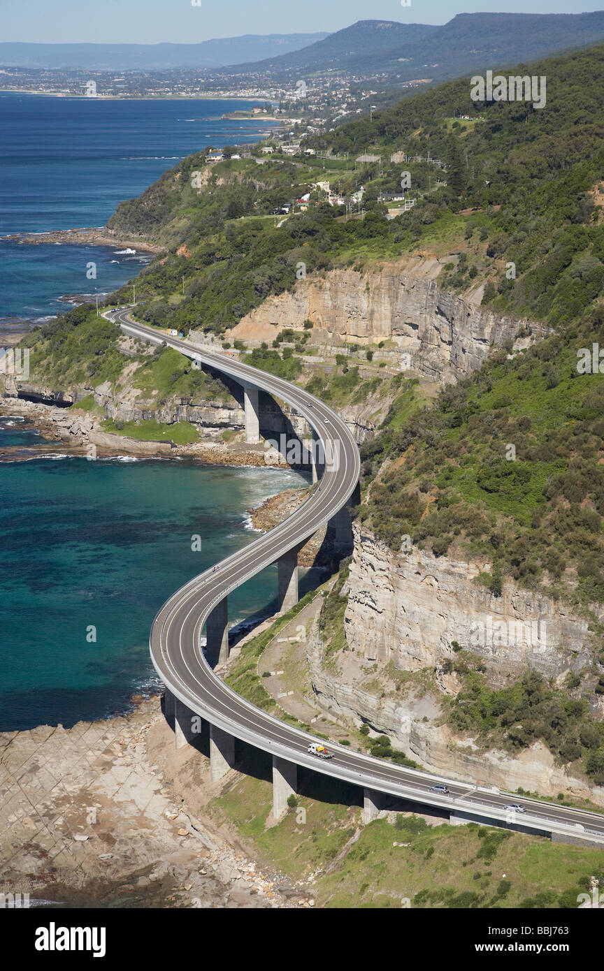 Sea Cliff Bridge near Wollongong south of Sydney New South Wales Australia aerial Stock Photo Sea Cliff Bridge near Wollongong south of Sydney New South Wales Australia aerial Stock Photo