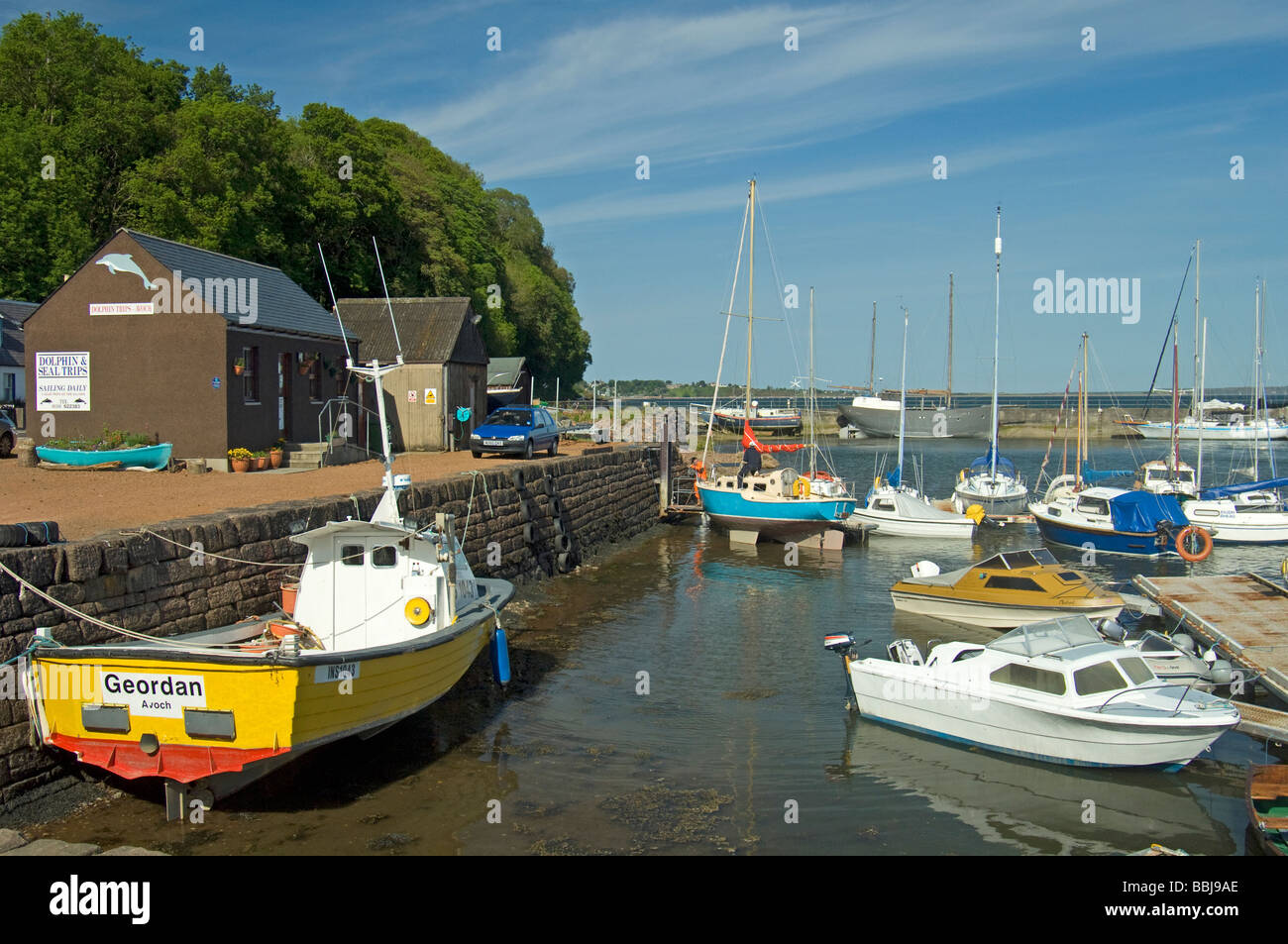 Avoch Harbour on the Moray Firth, Black Isle Ross and Cromarty