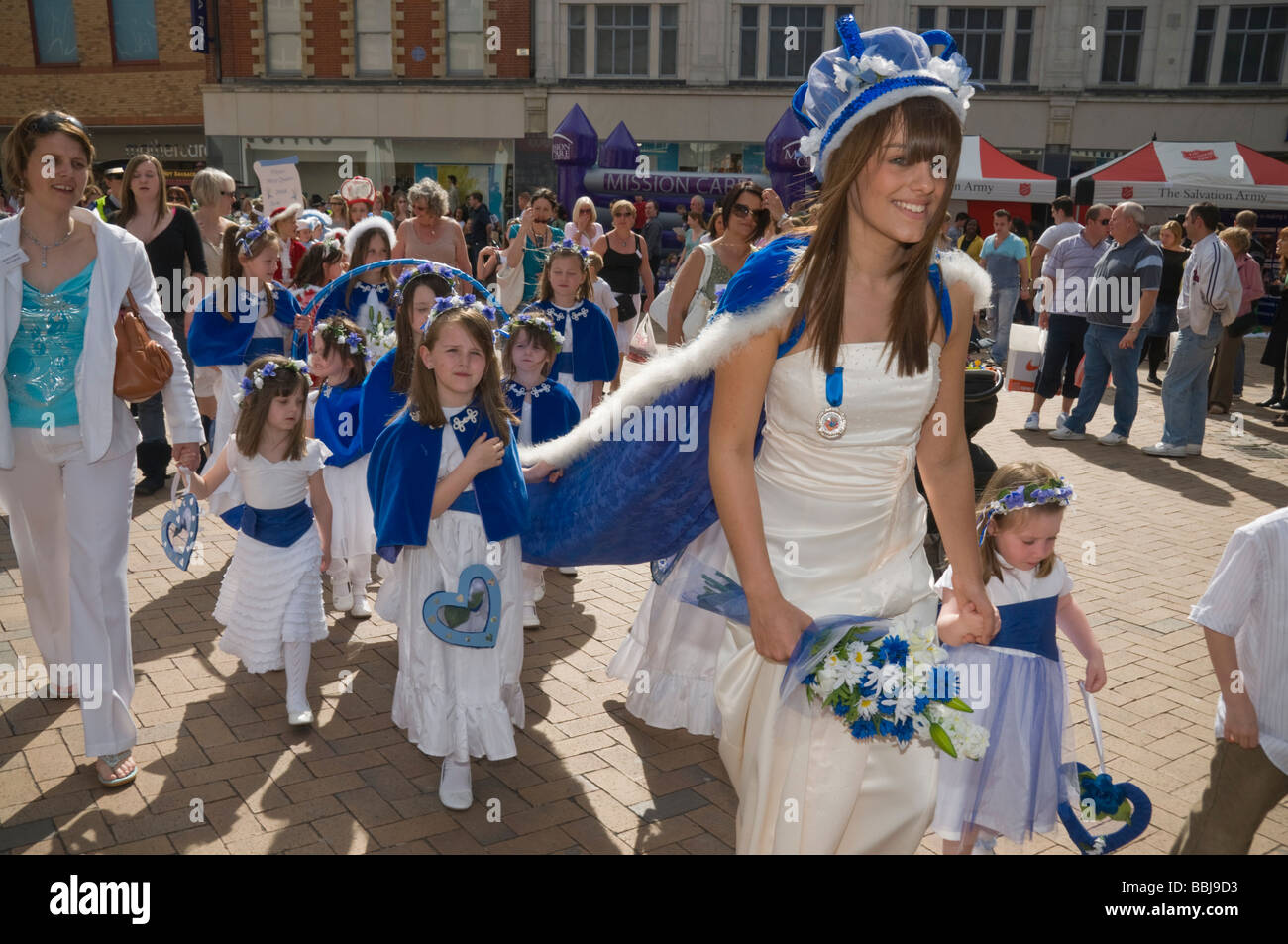 Bromley Common May Queen and retinue. Bromley area May Queens