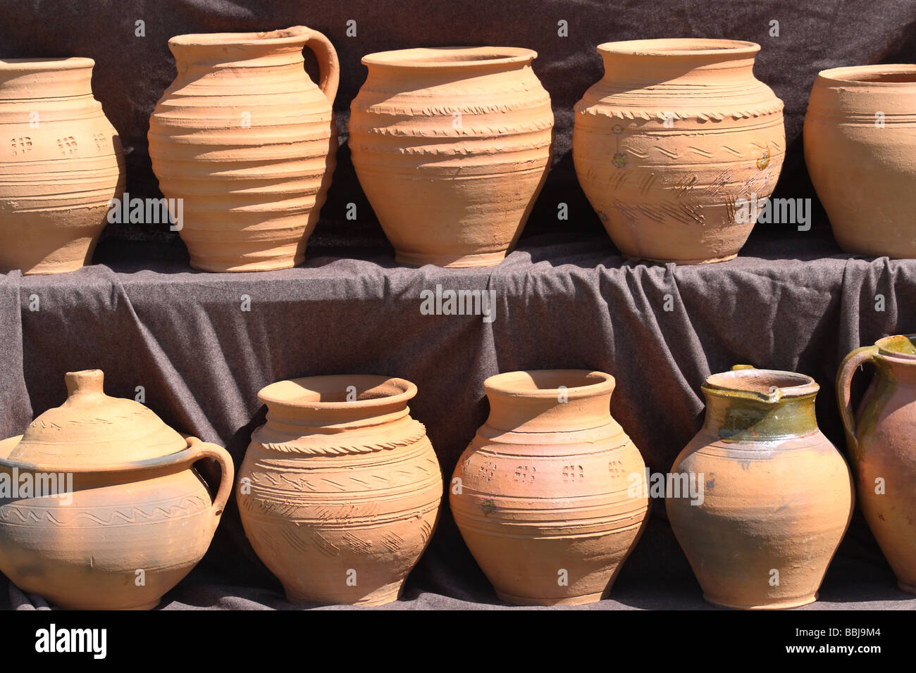 Handmade pots vases Stock Photo Alamy