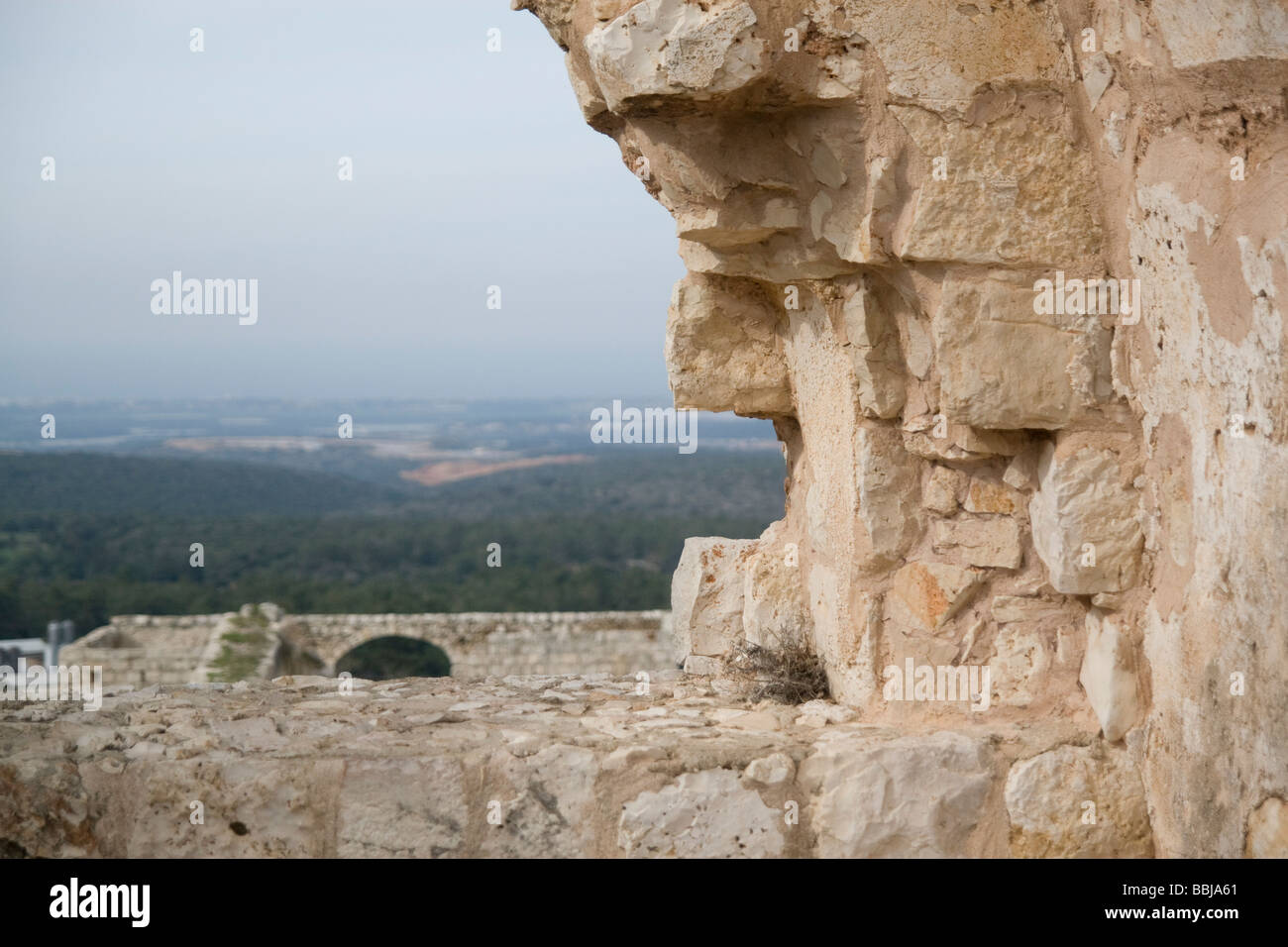 Israel Upper Galilee The Montfort German Starkenberg a ruined crusader fortress Stock Photo