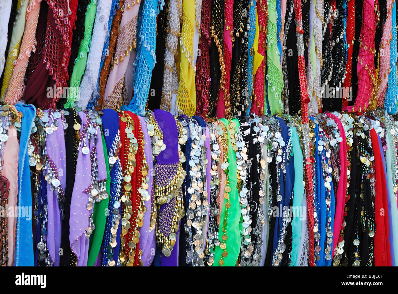 Scarves for sale in Old Market Sharm El Sheikh Egypt Stock Photo Alamy