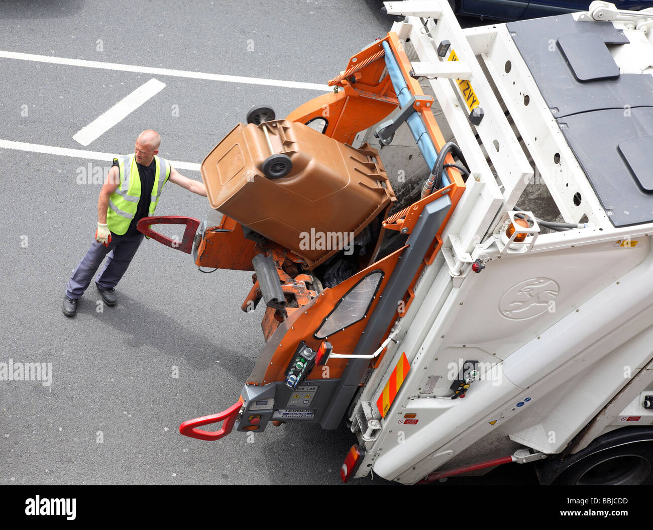 Rubbish collection in Sutton, Surrey Stock Photo Alamy