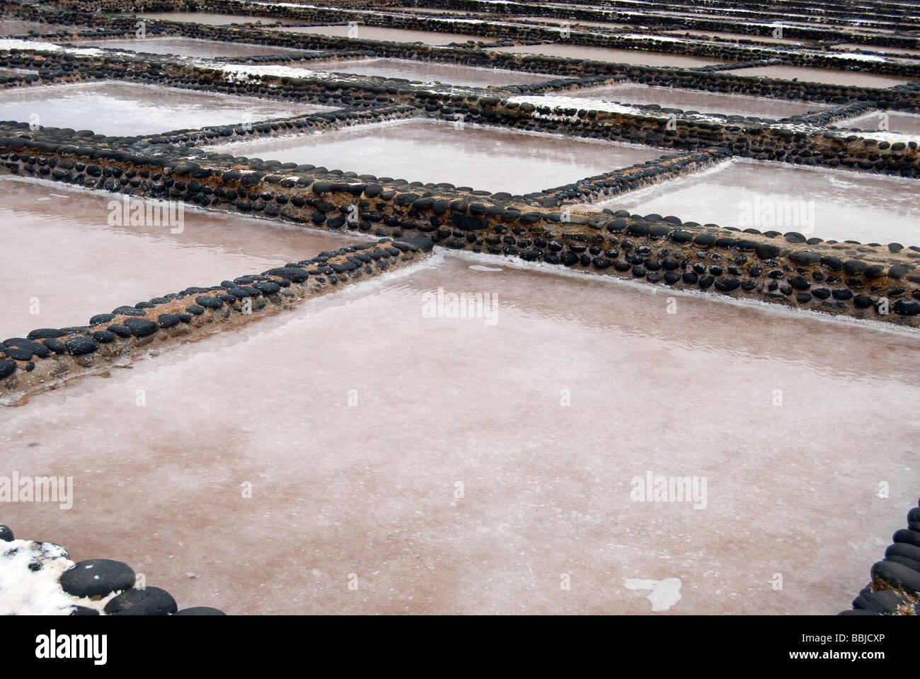 Las Salinas del Carmen Stock Photo