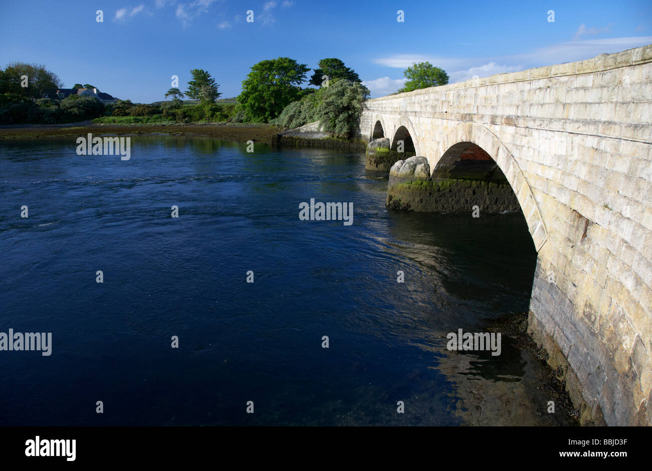 the downshire bridge linking dundrum town and murlough nature reserve