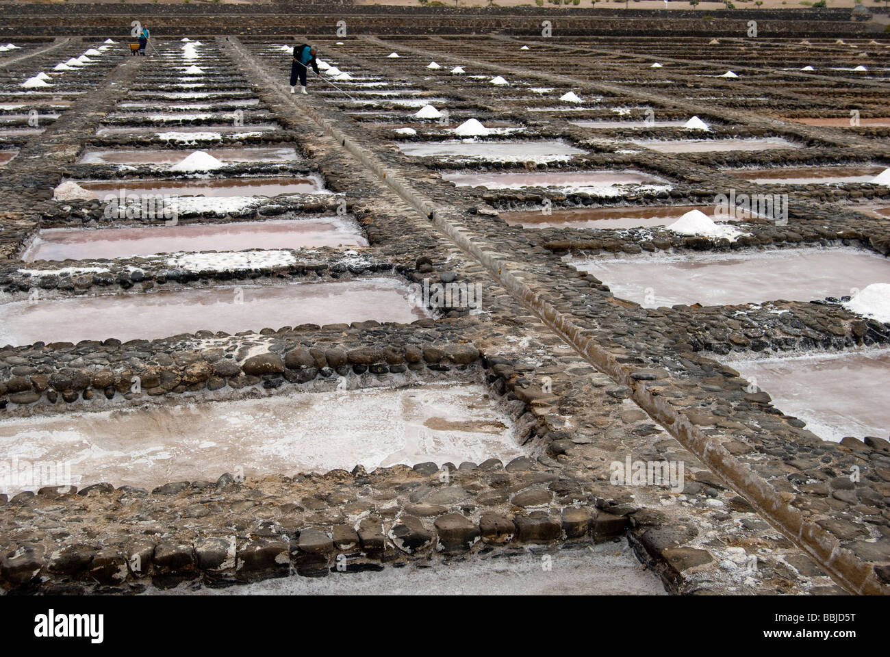 Las Salinas del Carmen Stock Photo