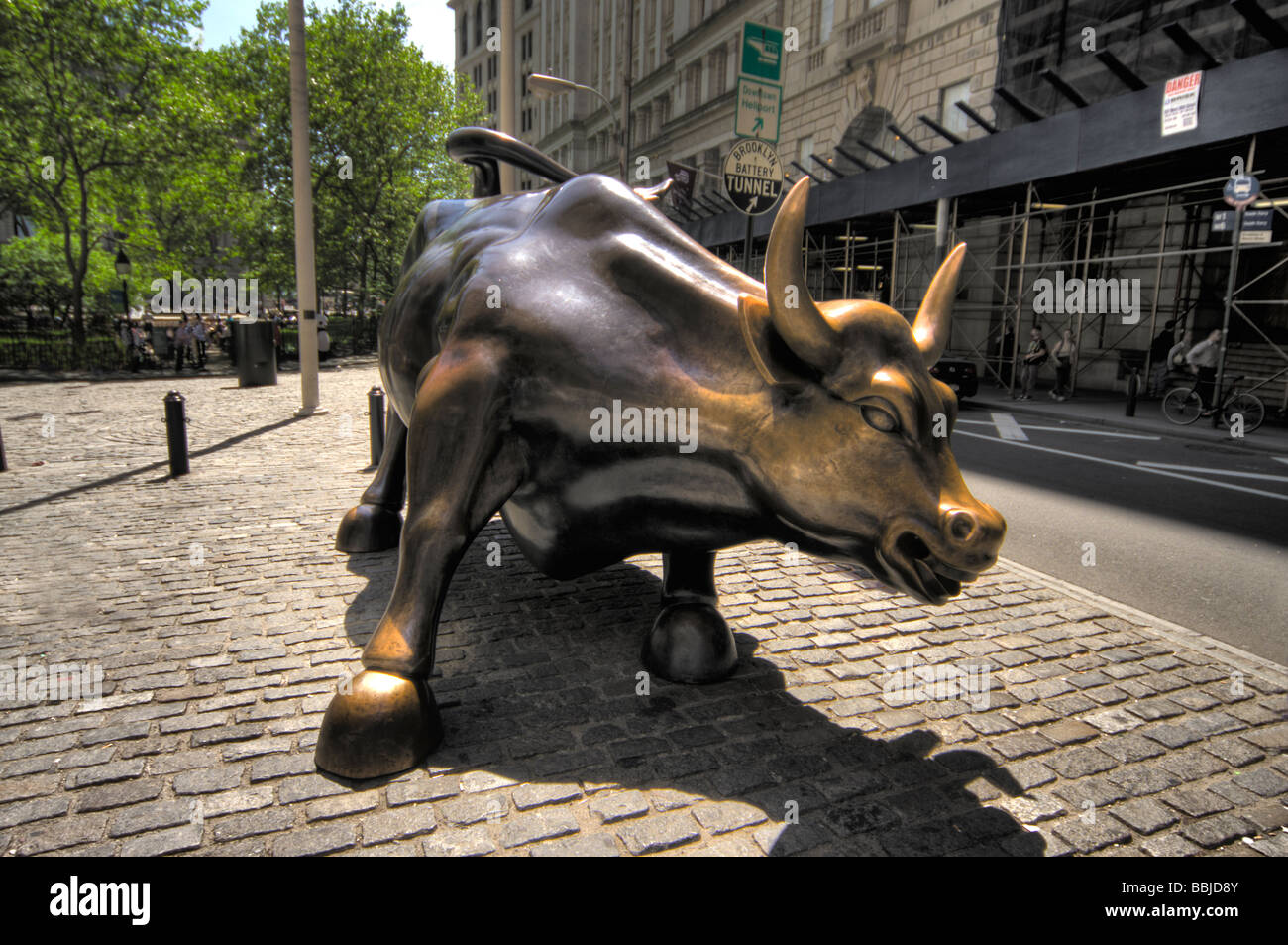 Wall Street Bull Stock Photo
