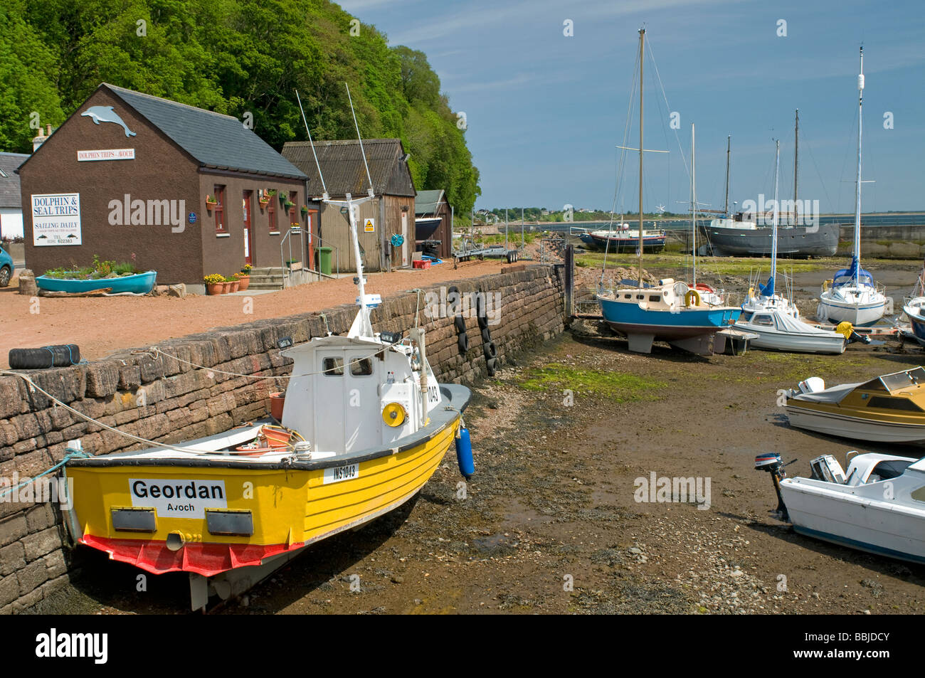 Avoch Harbour on the Moray Firth, Black Isle Ross and Cromarty