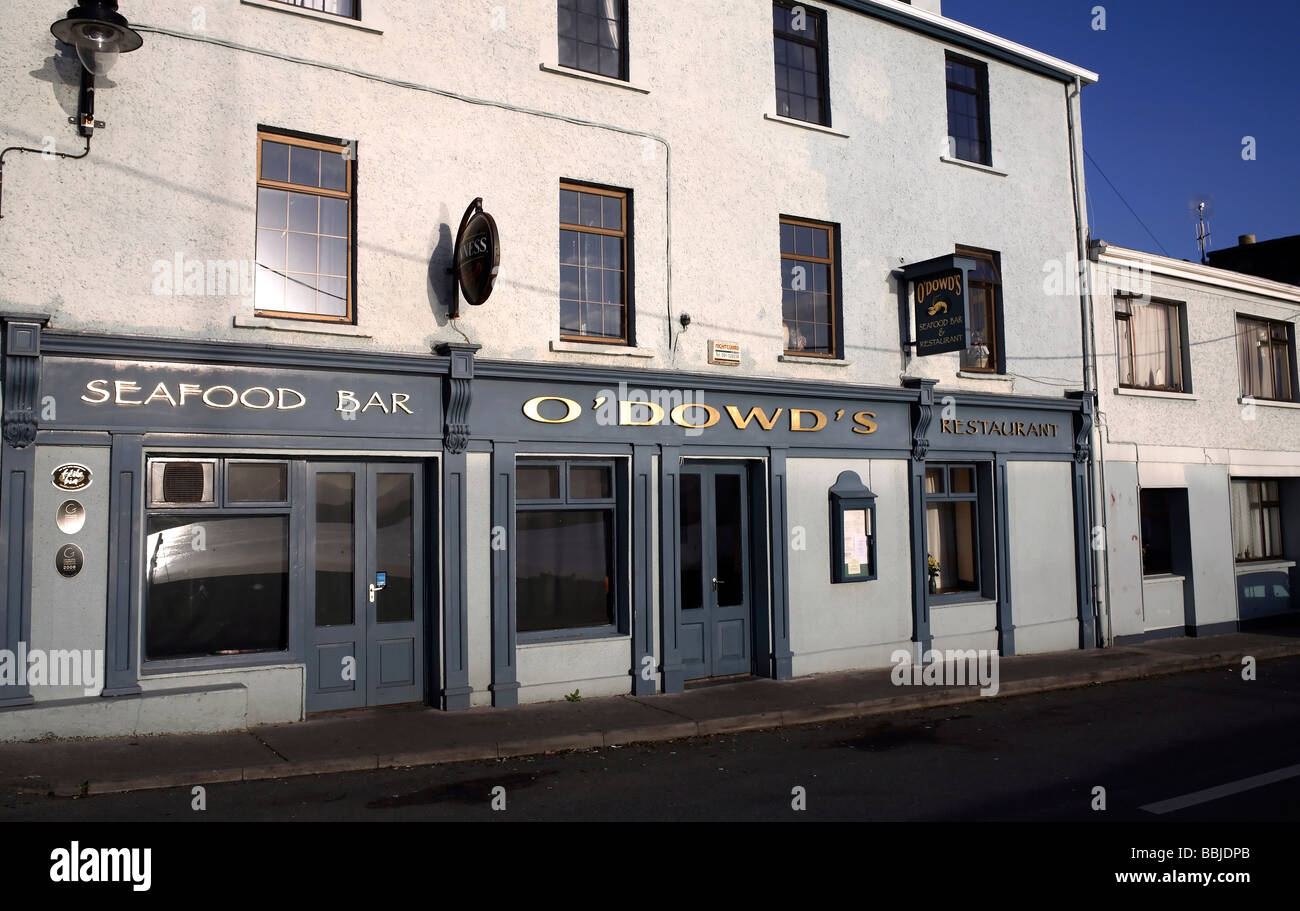 O Dowds Seafood Bar Restaurant Roundstone Connemara County Galway Ireland Stock Photo