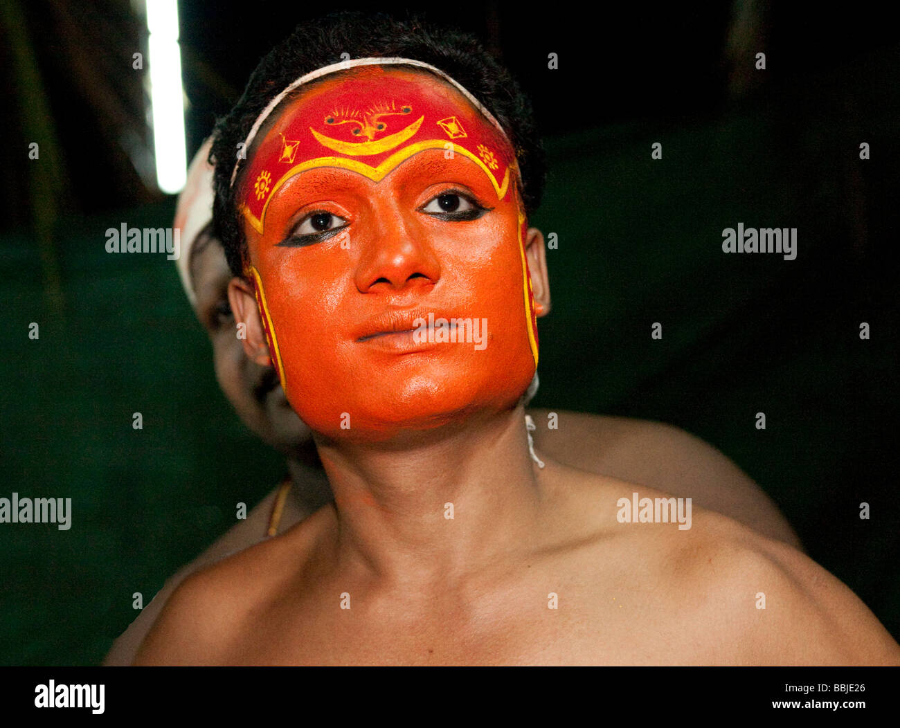Face Paint At A Theyyam Celebration Kannur Kerala India Stock Photo Alamy